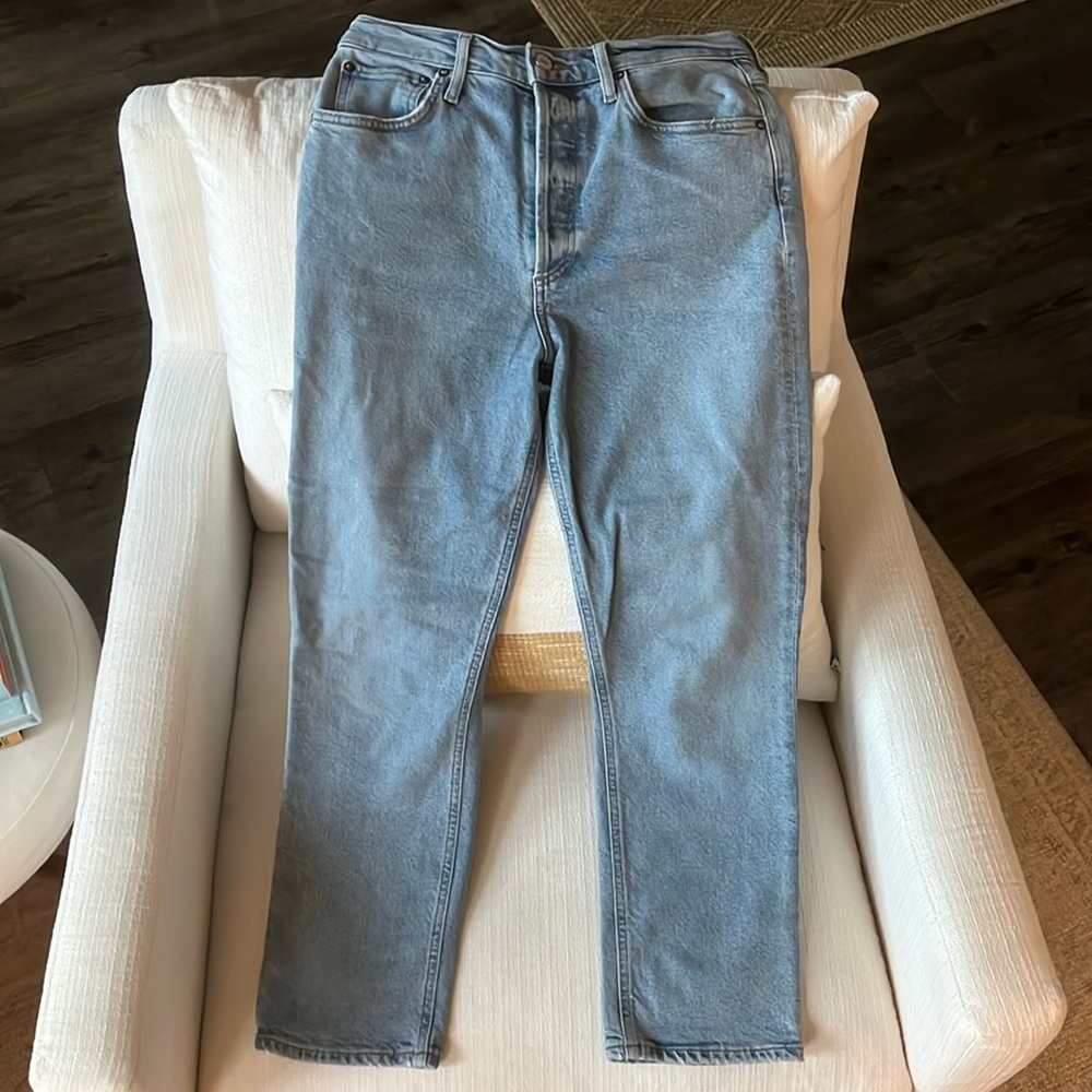 AGOLDE Riley High-Rise Cropped Jeans